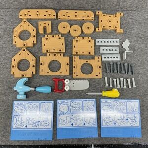 Handy Manny Construction Set Wood‎ Pieces Blue Print. Tools Incluided